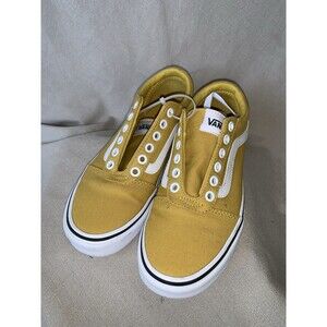 Vans Off The Wall 508731 Mustard Yellow Low Top Sneakers Shoes, Women's 6 EUC